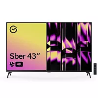 Телевизор Sber SDX 43U4123B черный в ДНР ЛНР