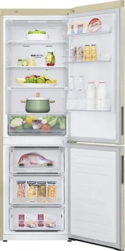 Холодильник LG GA B459CESL бежевый фото 5