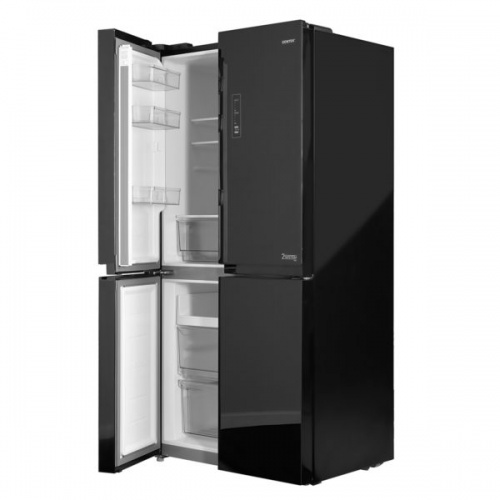 Холодильник Centek CT-1756 Black Glass Total NF фото 3