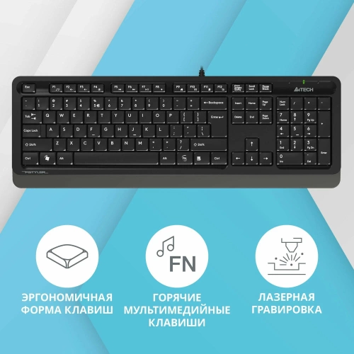 Клавиатура A4Tech Fstyler FK10 черный/серый в ДНР ЛНР фото 4