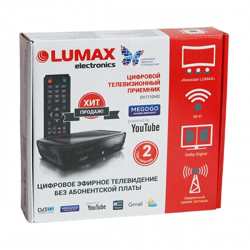 Цифровая тв приставка Lumax DV1110HD фото 4