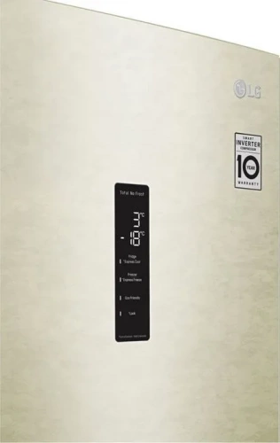 Холодильник LG GA B459CESL бежевый фото 3