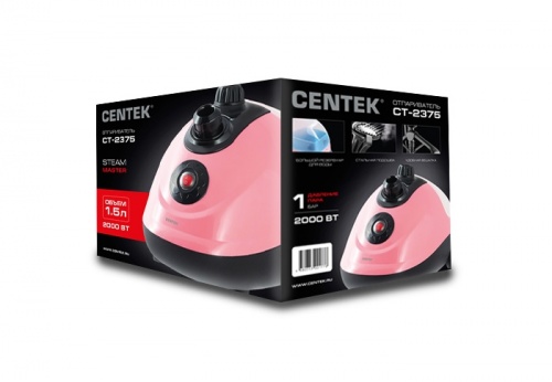 Отпариватель Centek CT-2375 (розовый + черн) фото 5
