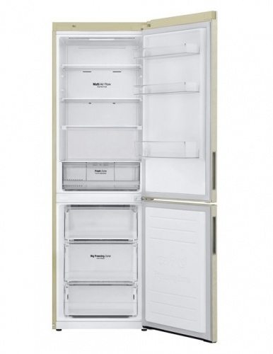 Холодильник LG GA B459CESL бежевый фото 2