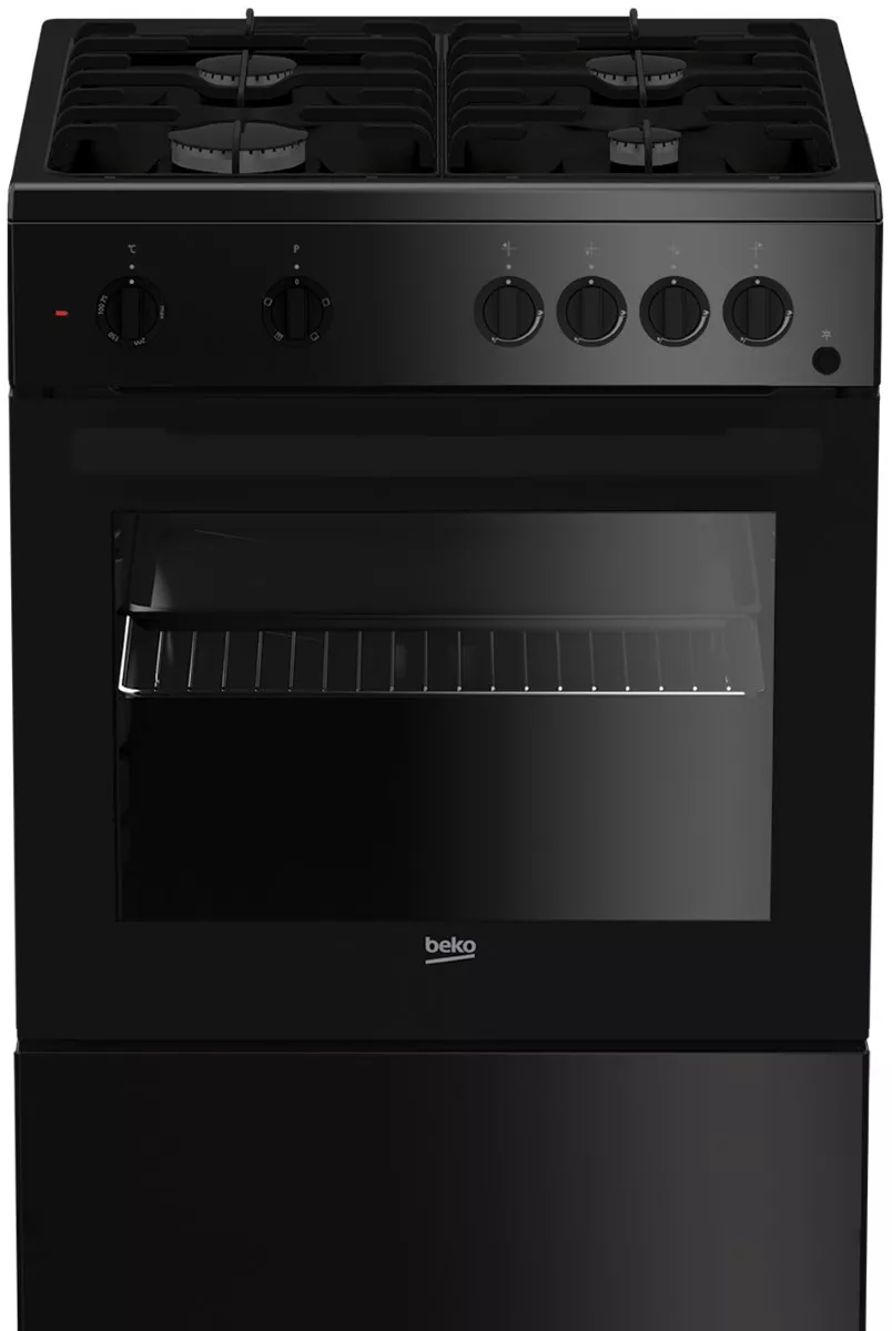 Плита комбинированная BEKO FFSS 62010 GB черный – в Донецке и ДНР с  доставкой. ТехноМАКС