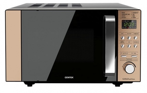 Микроволновая печь CENTEK CT-1574 чёрный/золотой