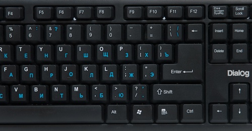 Клавиатура DIALOG KS-020U (USB) черный фото 3
